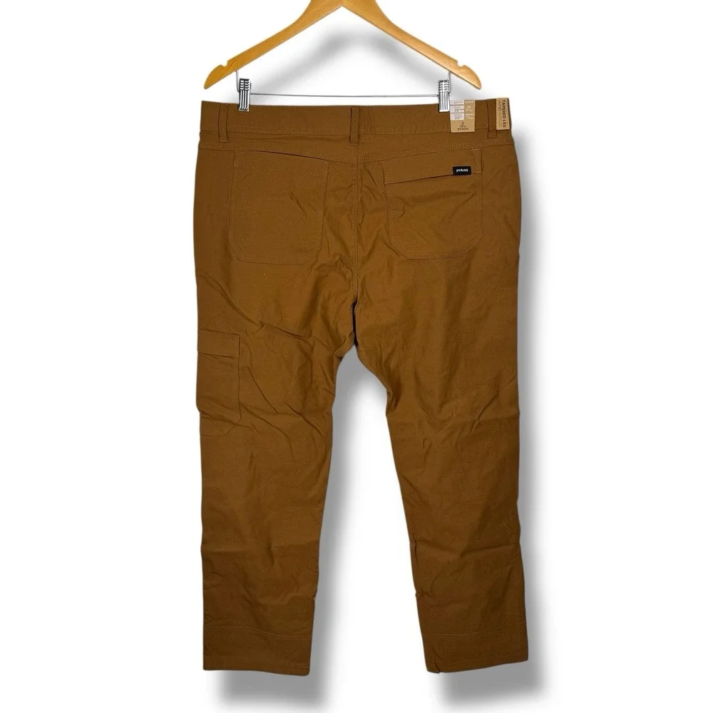 Prana Stretch Zion‎ Pant II Slim Fit Tapered Leg Mens 38 X 30 Sepia Brown NEW
